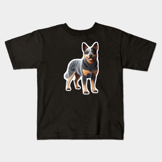 Australian Cattle Dog Kids T-Shirt by millersye